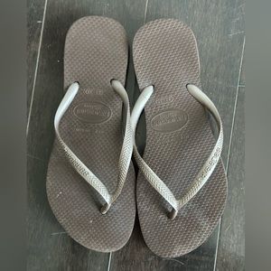 Havianas slim women’s brown flip flop